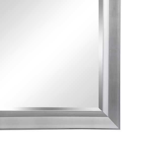 Red Barrel Studio® Brushed Nickel Full Length Huge Floor Mirror XL